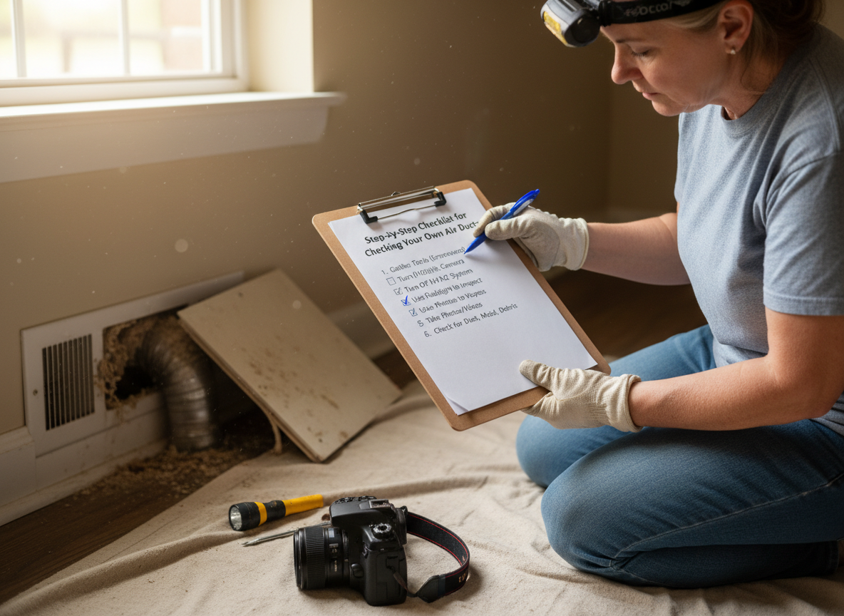 Step-by-Step Checklist for Checking Your Own Air Ducts