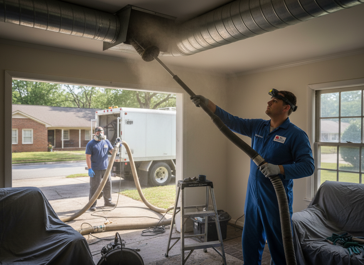 whole house air duct cleaning in Montgomery
